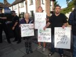 Anti Cuts Campaigners Blockade Salford Mayor's House